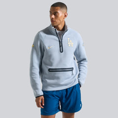 Los Angeles Dodgers 2026 Gold Collection Tech Fleece Half-Zip Pullover Gray | Nike