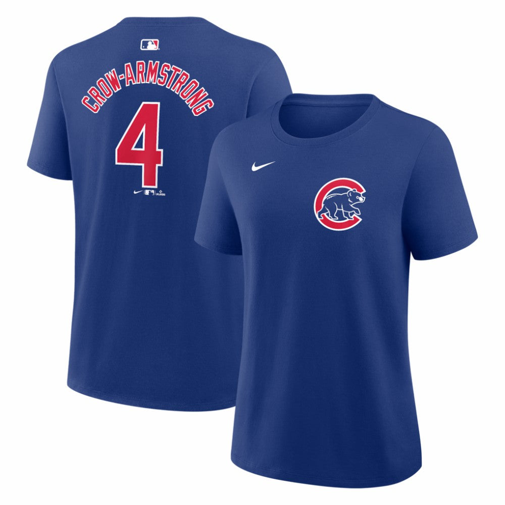 Pete Crow-Armstrong Chicago Cubs Women's Name & Number T-Shirt Royal | Nike