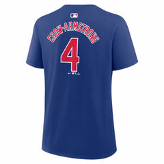 Pete Crow-Armstrong Chicago Cubs Women's Name & Number T-Shirt Royal | Nike