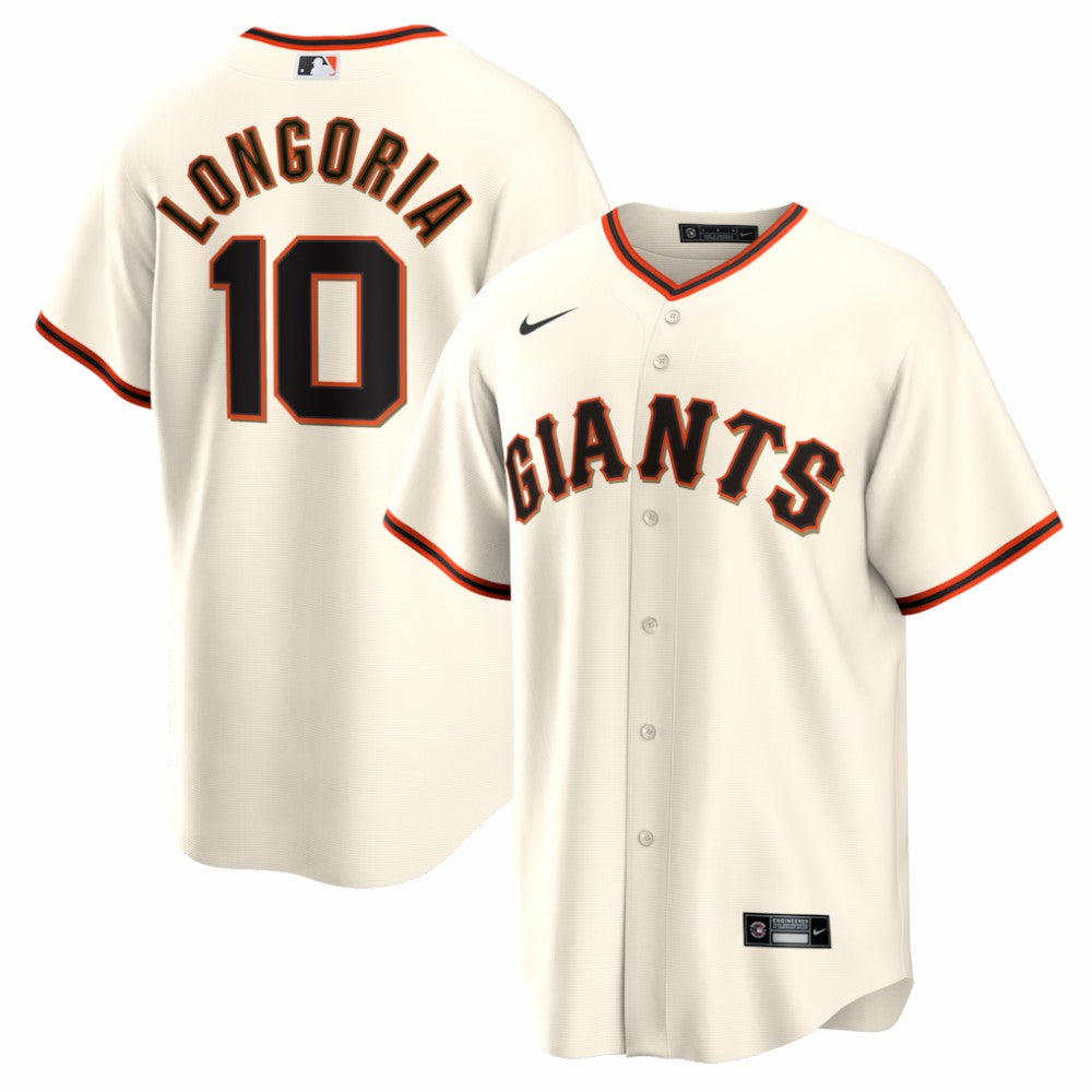 Evan Longoria San Francisco Giants Home Retired Player Replica Jersey - Cream