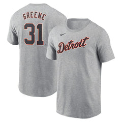 Riley Greene Detroit Tigers Fuse Name & Number T-Shirt Gray | Nike