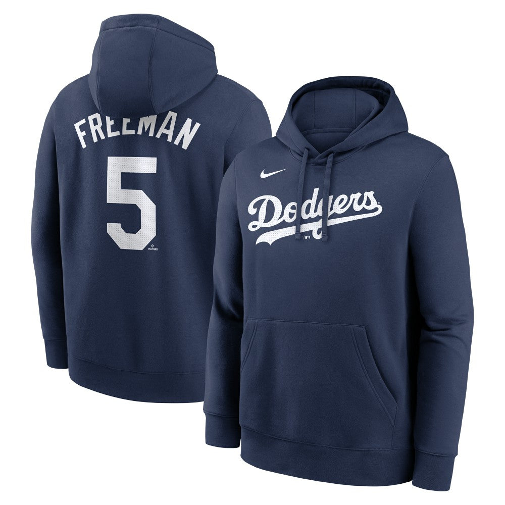 Freddie Freeman Los Angeles Dodgers Player Name & Number Club Pullover Hoodie Navy | Nike