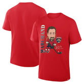 Brad Marchand Florida Panthers Fanatics Caricature Player T-Shirt Red
