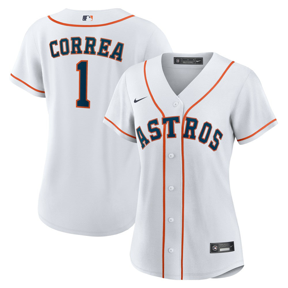 Carlos Correa Houston Astros Women's Home Replica Jersey - White