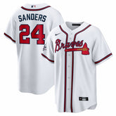 Deion Sanders Atlanta Braves Home Retired Player Replica Jersey - White