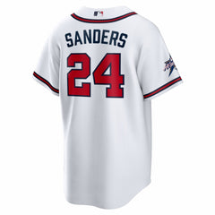 Deion Sanders Atlanta Braves Home Retired Player Replica Jersey - White