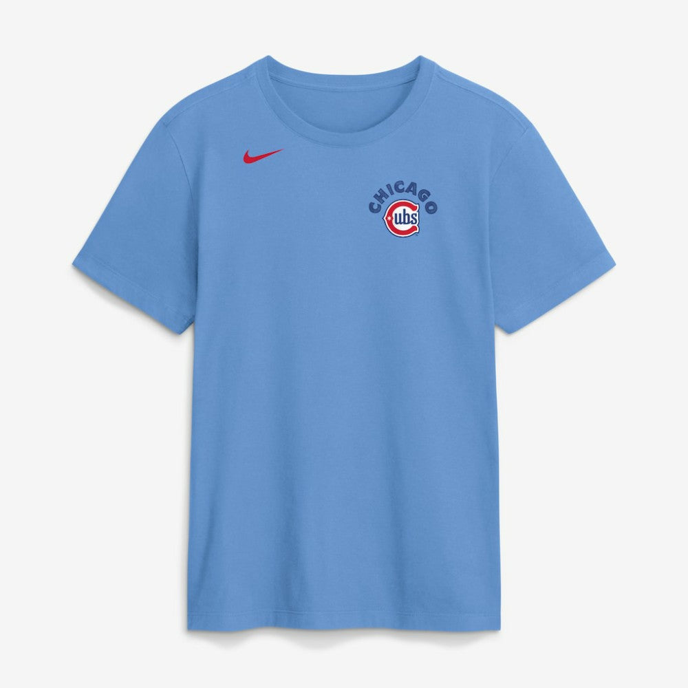 Chicago Cubs Electric Bear T-Shirt Light Blue | Nike