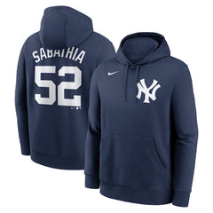 CC Sabathia New York Yankees Retired Player Name & Number Club Pullover Hoodie Navy | Nike