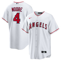 Christian Moore Los Angeles Angels Home Replica Jersey - White