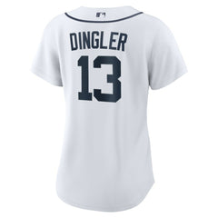 Dillon Dingler Detroit Tigers Women's Home Replica Jersey White | Nike