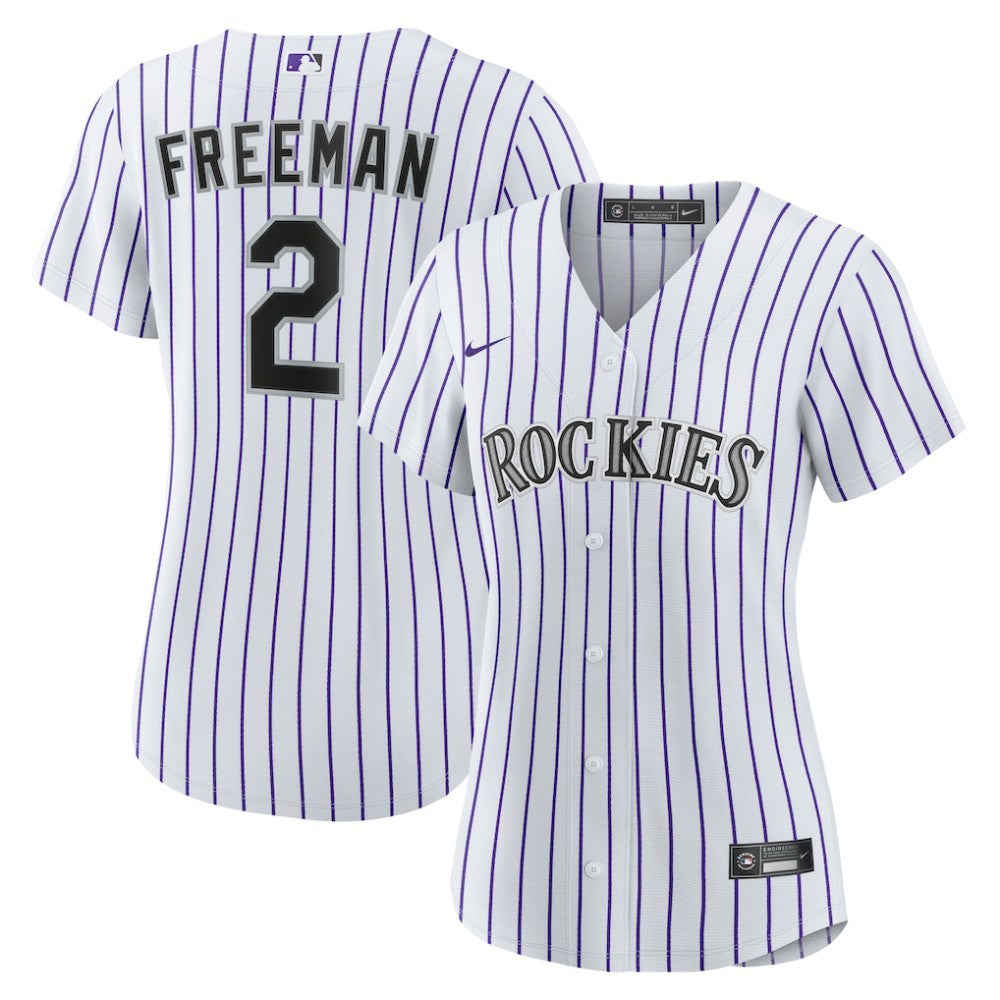 Tyler Freeman Colorado Rockies Women's Home Replica Jersey - White