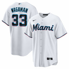Eric Wagaman Miami Marlins Home Replica Jersey - White