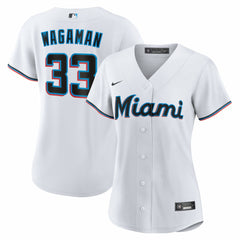 Eric Wagaman Miami Marlins Women's Home Replica Jersey - White