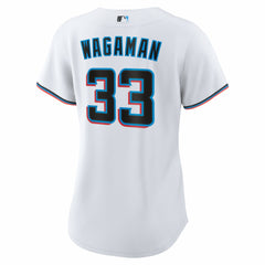 Eric Wagaman Miami Marlins Women's Home Replica Jersey - White