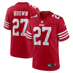 Ji'Ayir Brown San Francisco 49ers Team Game Jersey - Scarlet