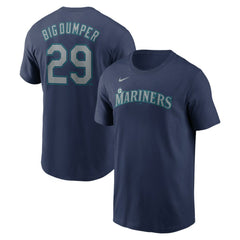 Cal Raleigh Seattle Mariners Name & Number Player Nickname T-Shirt Navy | Nike