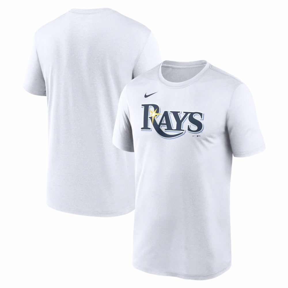 Tampa Bay Rays New Legend Wordmark Dri-FIT T-Shirt White | Nike