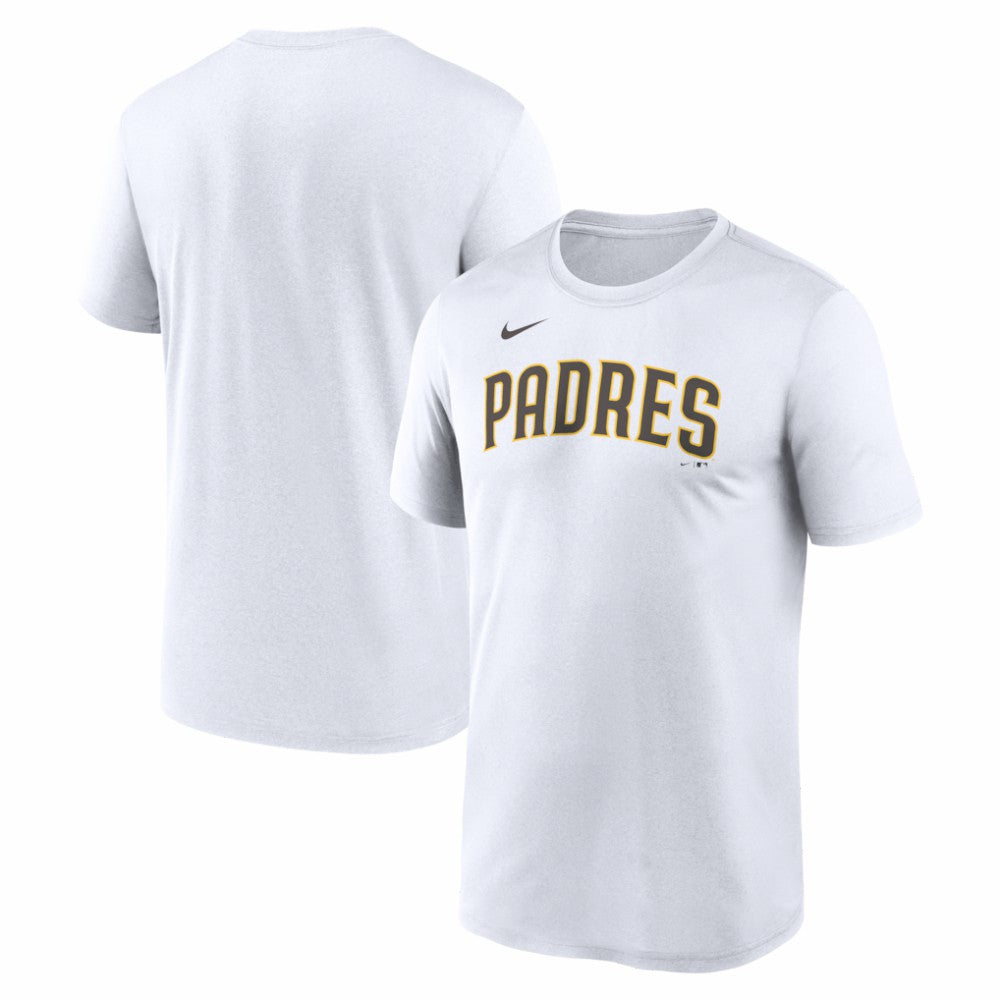 San Diego Padres New Legend Wordmark Dri-FIT T-Shirt White | Nike