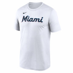 Miami Marlins New Legend Wordmark Dri-FIT T-Shirt White | Nike