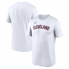 Cleveland Guardians New Legend Wordmark Dri-FIT T-Shirt White | Nike