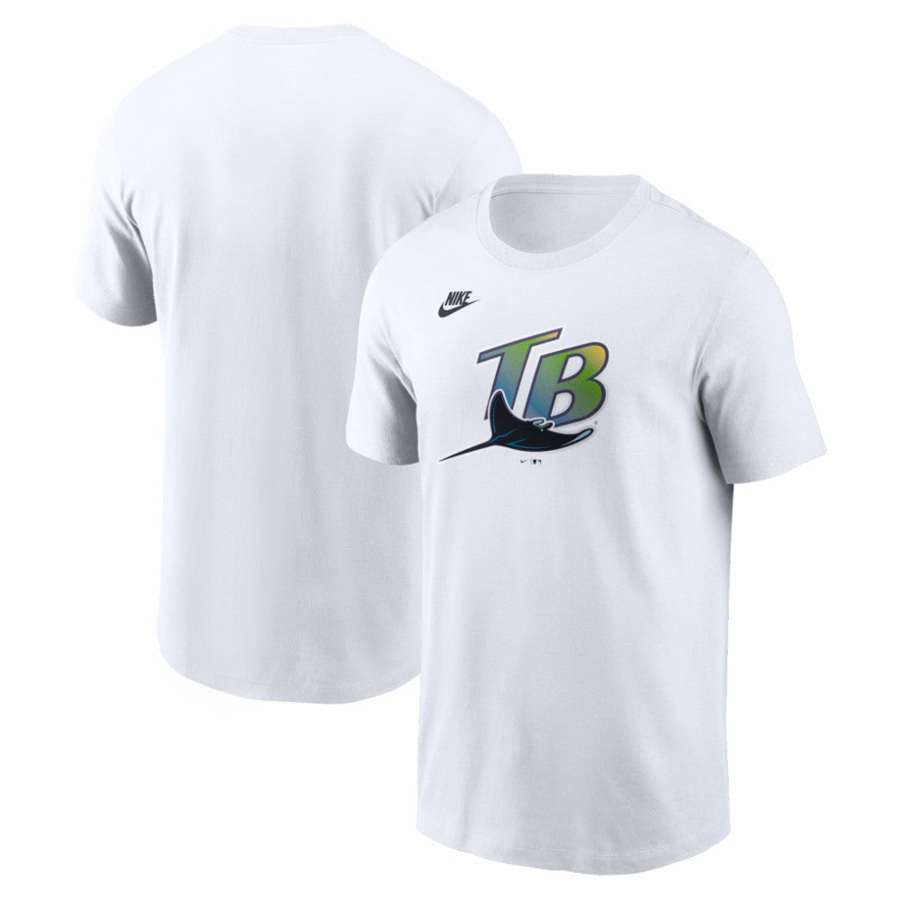 Tampa Bay Rays Cooperstown Collection Logo T-Shirt White | Nike