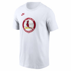 St. Louis Cardinals Cooperstown Collection Logo T-Shirt White | Nike