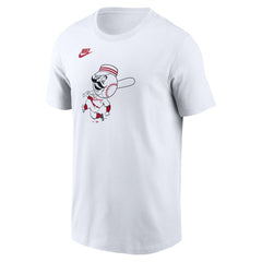 Cincinnati Reds Cooperstown Collection Logo T-Shirt White | Nike