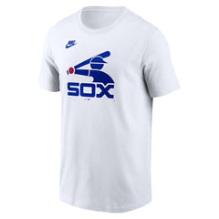 Chicago White Sox Cooperstown Collection Logo T-Shirt White | Nike