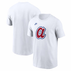 Atlanta Braves Cooperstown Collection Logo T-Shirt White | Nike