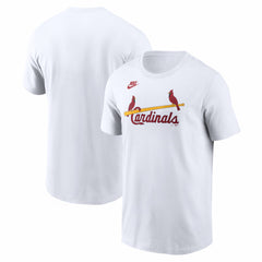 St. Louis Cardinals Cooperstown Collection Wordmark T-Shirt White | Nike