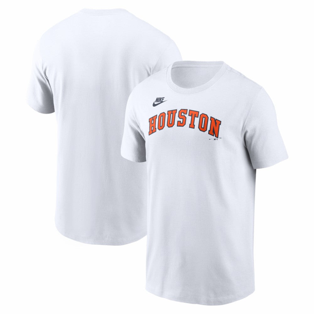 Houston Astros Cooperstown Collection Wordmark T-Shirt White | Nike