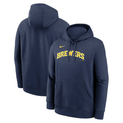 Milwaukee Brewers Dri-Fit Club Hoodie Navy | Nike
