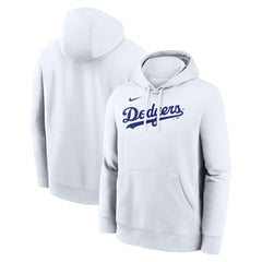 Los Angeles Dodgers Dri-Fit Club Hoodie White | Nike