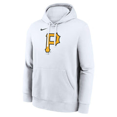 Pittsburgh Pirates Logo Club Hoodie White | Nike
