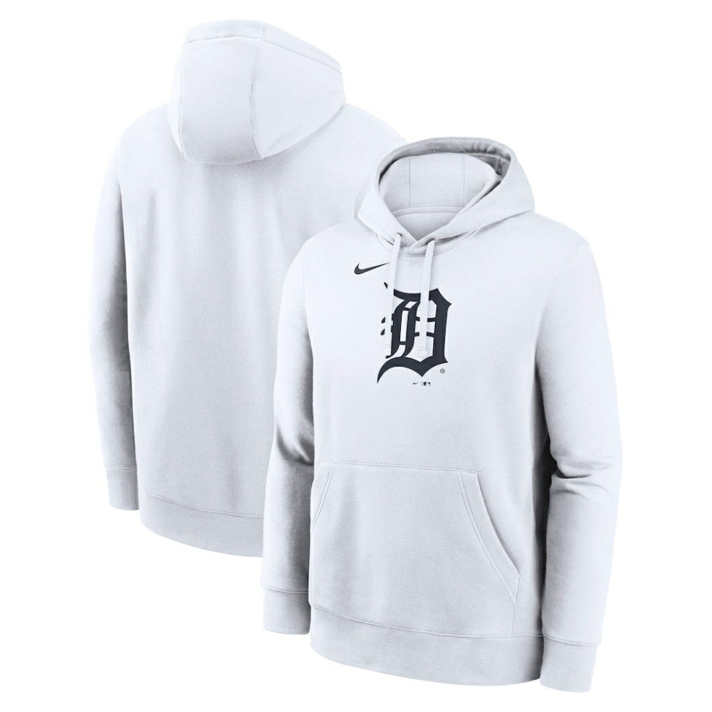 Detroit Tigers Logo Club Hoodie White | Nike