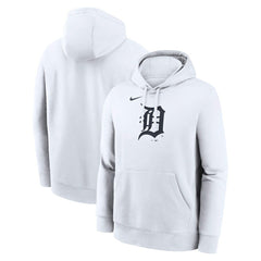 Detroit Tigers Logo Club Hoodie White | Nike