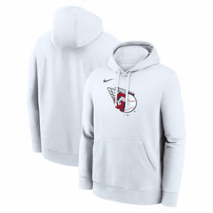Cleveland Guardians Logo Club Hoodie White | Nike