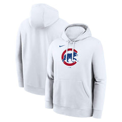 Chicago Cubs Logo Club Hoodie White | Nike