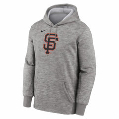 San Francisco Giants Primary Logo Therma Hoodie Heather Gray | Nike