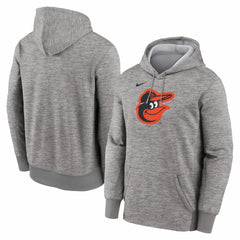 Baltimore Orioles Primary Logo Therma Hoodie Heather Gray | Nike