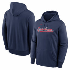 Cleveland Guardians Primary Wordmark Therma Hoodie Navy | Nike