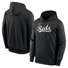 Cincinnati Reds Primary Wordmark Therma Hoodie Black | Nike