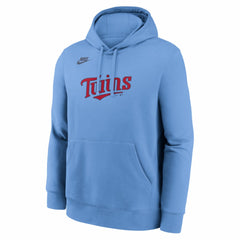 Minnesota Twins Cooperstown Collection Wordmark Club Hoodie Light Blue | Nike