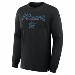 Miami Marlins Lock-Up Legacy Long Sleeve T-Shirt Black