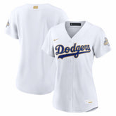 Los Angeles Dodgers Women's 2026 Gold Collection Stadium Jersey - White