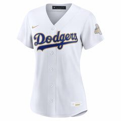 Los Angeles Dodgers Women's 2026 Gold Collection Stadium Jersey White | Nike