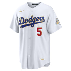 Freddie Freeman Los Angeles Dodgers 2026 Gold Collection Stadium Jersey - White