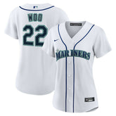 Bryan Woo Seattle Mariners Women's Home Replica Jersey - White