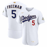Freddie Freeman Los Angeles Dodgers 2026 Gold Collection Authentic Jersey - White