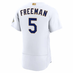 Freddie Freeman Los Angeles Dodgers 2026 Gold Collection Authentic Jersey - White